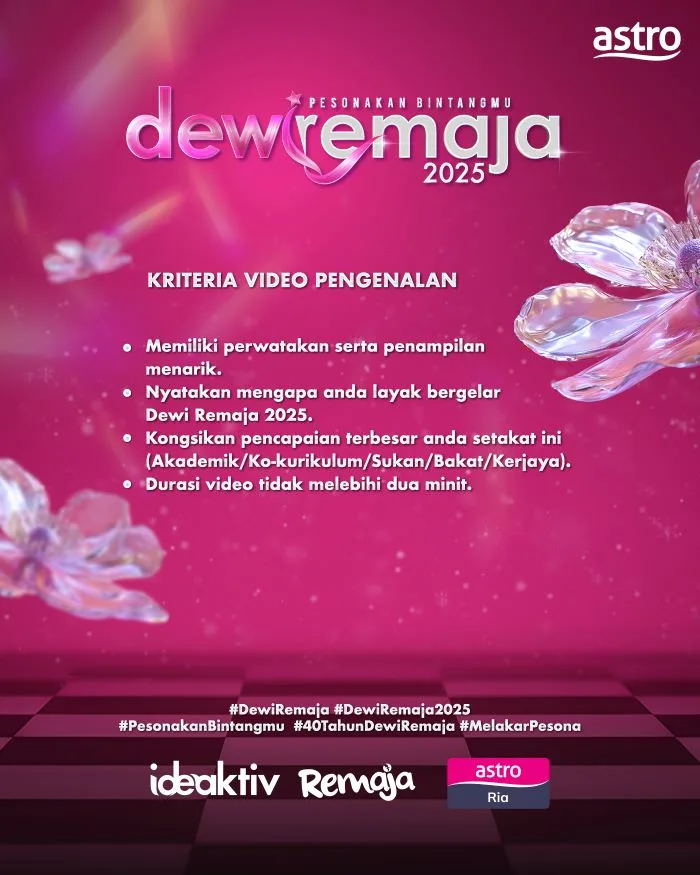 Adakah Anda Dewi Seterusnya? Pencarian Dewi Remaja 2025 Kini Bermula, Legasi 40 Tahun Berterusan!