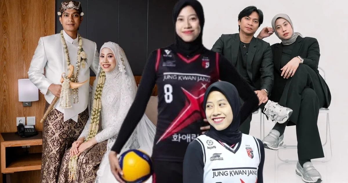 Atlet Bola Tampar MEGAWATI HANGESTRI Kini Berstatus Isteri, Anggun Dengan Kebaya Penuh Labuci