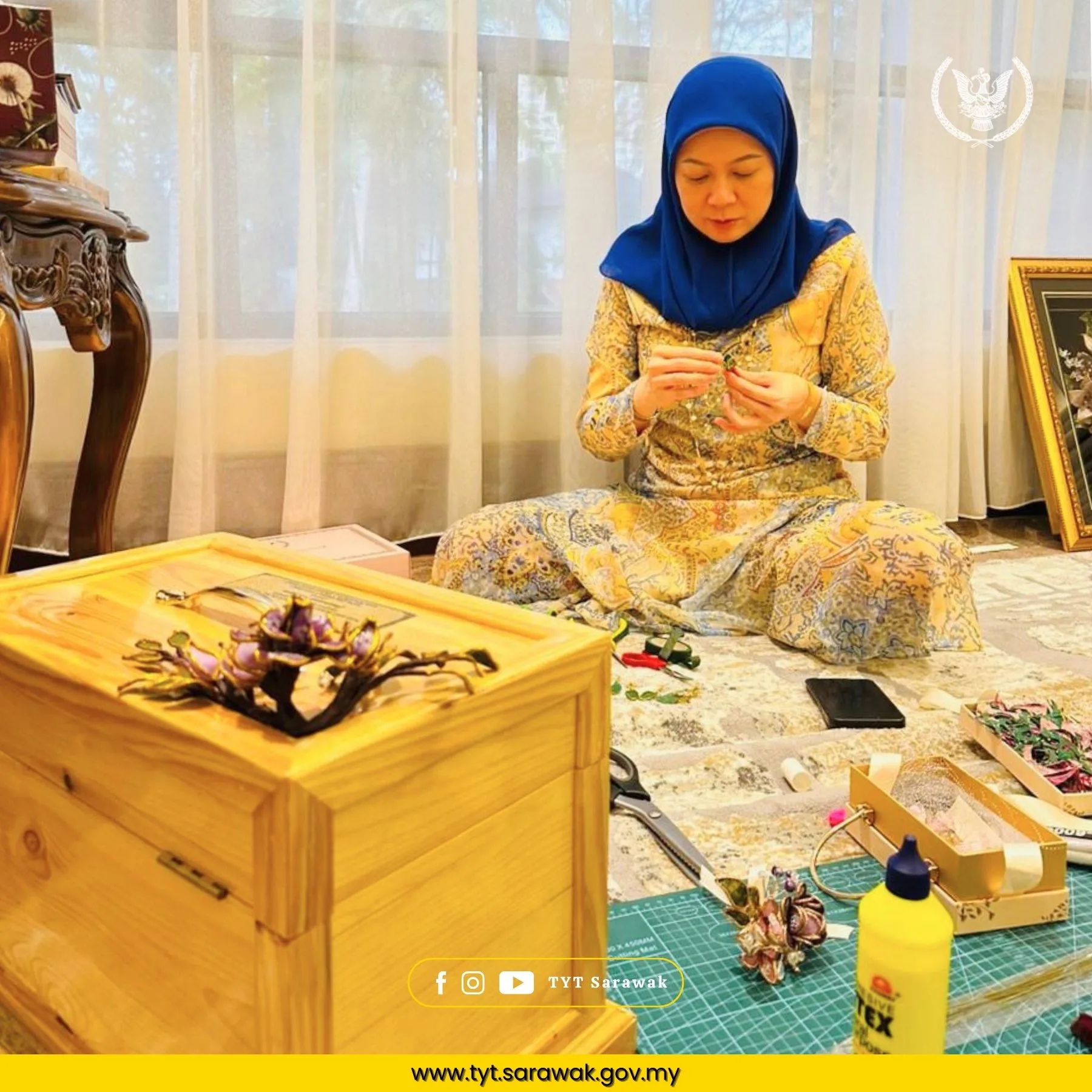 Bekas Pramugari & Pernah Jadi Guru, Keanggunan Isteri TYT Sarawak Toh Puan Datuk Patinggi Fauziah Jadi Bualan!