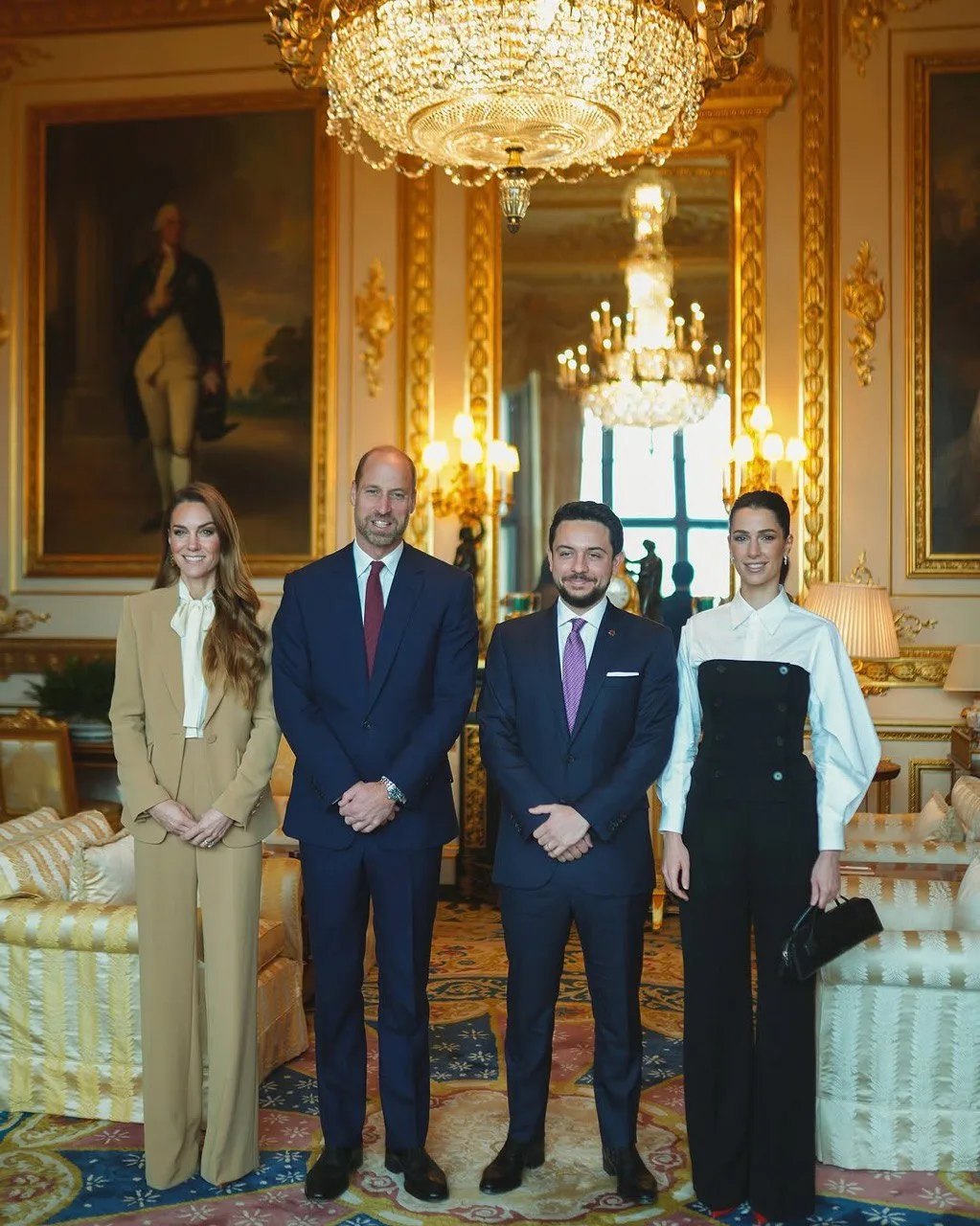 Gaya Anggun Dua Puteri Jelita, Kate Middleton & Puteri Rajwa Dalam Busana Business Chic