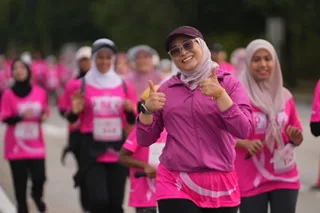 Pink Ribbon Run 2025 Simbol Solidariti Kesedaran Kanser Payudara