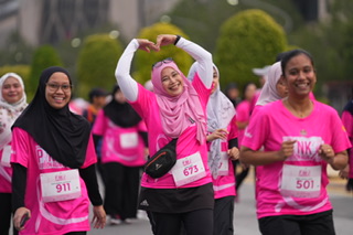 Pink Ribbon Run 2025 Simbol Solidariti Kesedaran Kanser Payudara