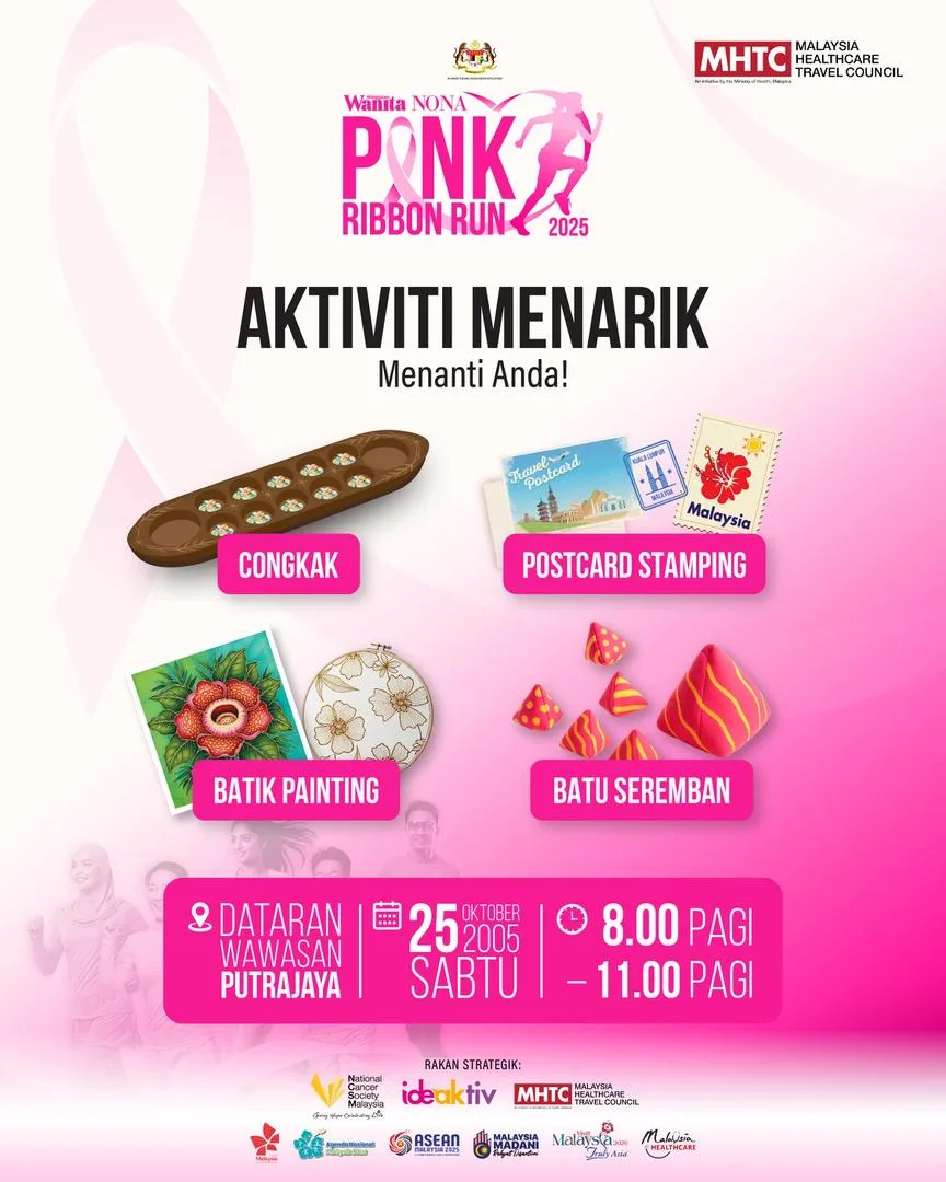 Ayuh Raikan Pink Ribbon Run 2025, Acara Larian Paling Menyeronokkan Demi Selamatkan Nyawa Wanita!