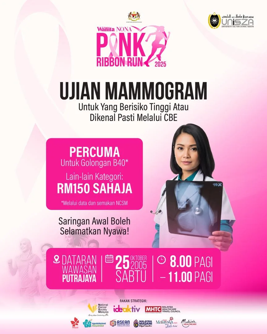 Ayuh Raikan Pink Ribbon Run 2025, Acara Larian Paling Menyeronokkan Demi Selamatkan Nyawa Wanita!