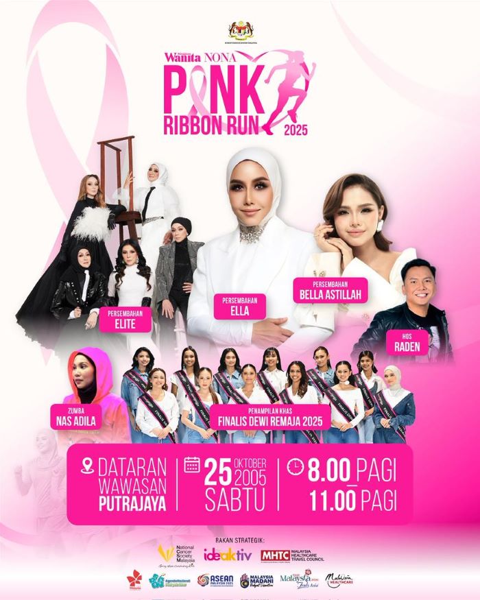 Ayuh Raikan Pink Ribbon Run 2025, Acara Larian Paling Menyeronokkan Demi Selamatkan Nyawa Wanita!
