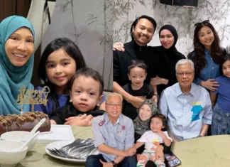 Datin Sri Muhaini Zainal Abidin Bahagia Sambut Hari Jadi ke-64 Dikelilingi Anak Cucu
