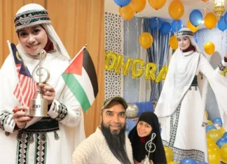 Berbusana Putih & Bawa Bendera Palestin, Heliza Helmi Terharu Dinobat Aktres Pembantu Filem Popular! Heliza Helmi Dinobat Aktres Pembantu Filem Popular