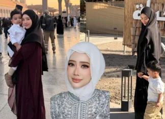 Fatin Afeefa Tunai Umrah Bersama Suami & Anak