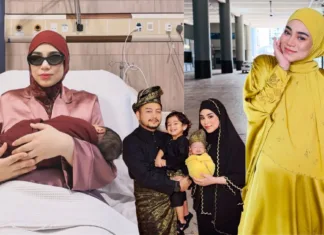Uyaina Arshad Selamat Bersalin Anak Lelaki Ketiga