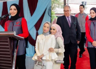 Ummi Nazeera Jadi Wakil Ibu Beri Sumbangan Zakat Kepada Sekolah