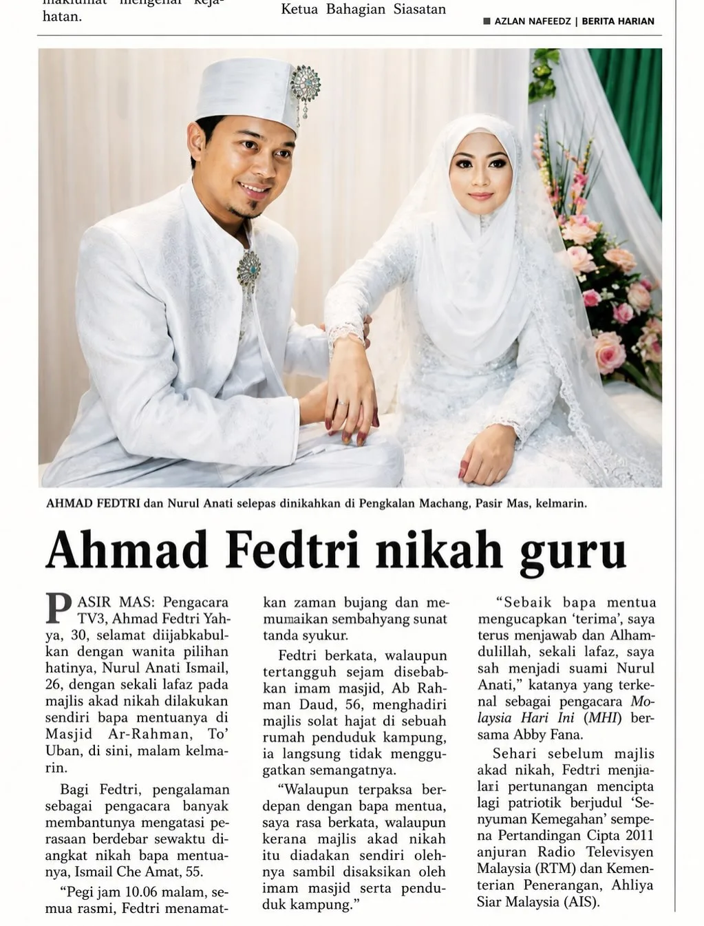 “Dia Dahulukan Saya Dalam Setiap Doanya,” Fedtri Yahya Hargai Kasih Sayang Isteri & Bahagia 15 Tahun Layari Perkahwinan