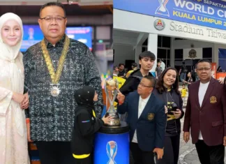 Malaysia Juara Sepak Takraw, Datin Anne Ngasri Syukur Rai Kemenangan Pasukan & Suami Datuk Sumali Julang Piala Dunia ISTAF! Datuk Sumali & Datin Anne Ngasri Bangga Kejayaan Pasukan Sepak Takraw