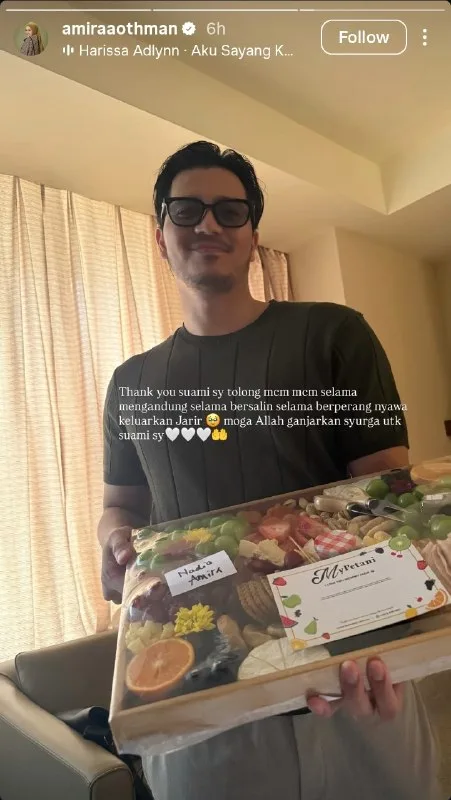 “Moga Allah Ganjarkan Syurga Untuk Suami Saya,” Selamat Bersalin Muhammad Jarir Umar, Amira Othman Hargai Jasa Suami!