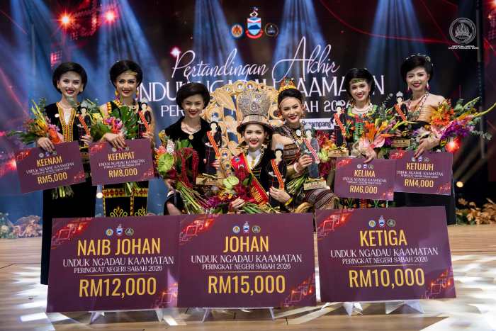 Gelvia Vanessa Jenny, Pelajar UM & Anak Penoreh Getah Dinobatkan Juara Unduk Ngadau Kaamatan 2026
