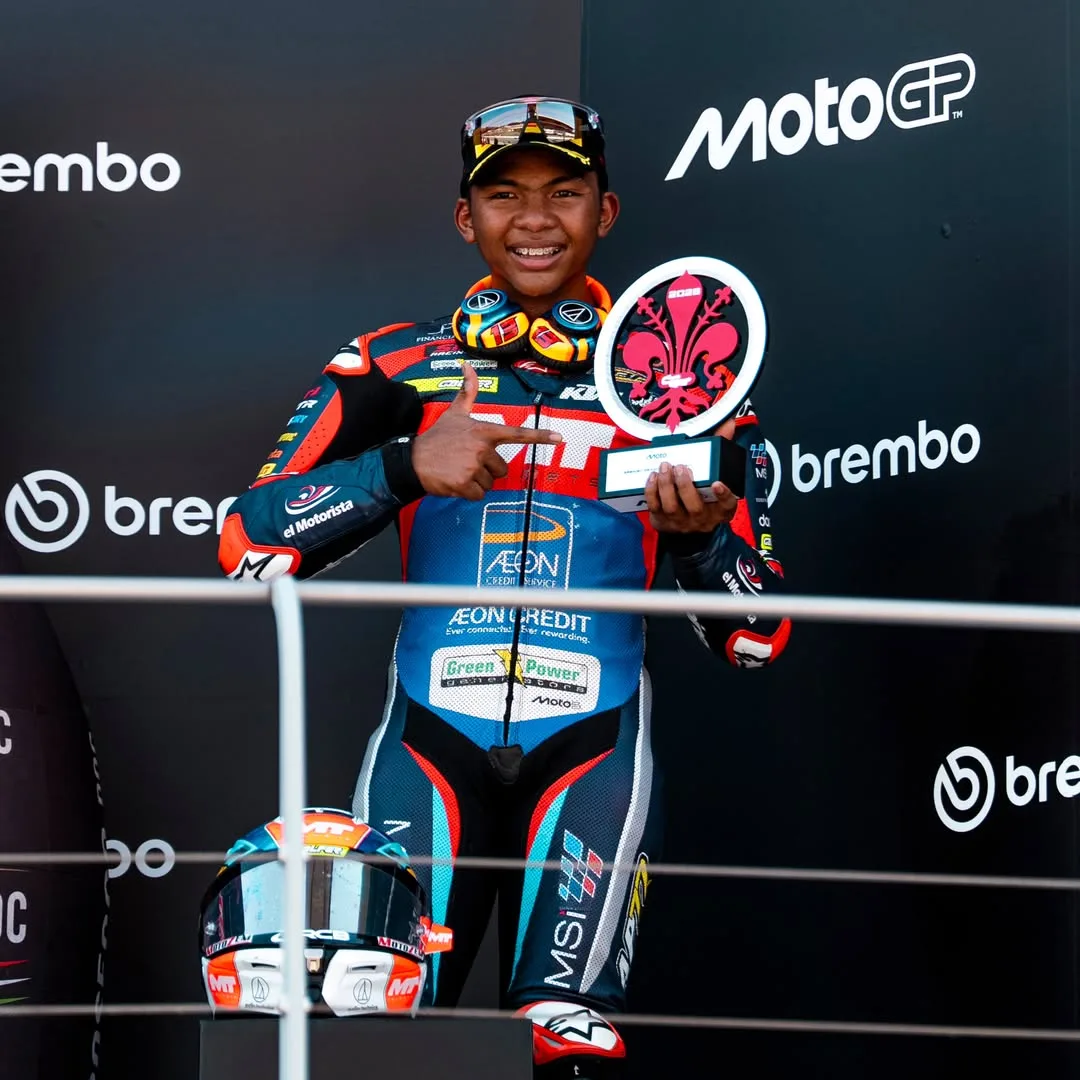 Berusia 18 Tahun, Hakim Danish Tamatkan Kemarau Podium Moto3 & Lakar Sejarah Di Grand Prix Itali!