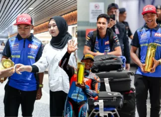 Hakim Danish Ramli Bawa Pulang Trofi Kemenangan, Ketibaan Pelumba Moto3 Ini Disambut Meriah Peminat Sukan! Kepulangan Hakim Danish Ramli