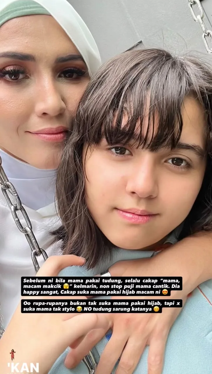 Shikin Maembong Pakai Tudung, Suami & Anak Non Stop Puji Cantik, Panjat Doa Terus Istiqamah! 8 Shikin Maembong Pakai Tudung, Suami & Anak Non Stop Puji Cantik, Panjat Doa Terus Istiqamah!