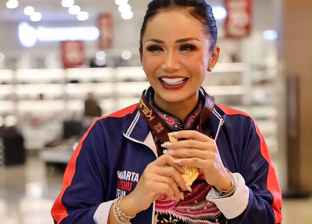Kris Dayanti Raih Dua Pingat Emas Wushu Pada Usia 51 Tahun, Nenek Dua Cucu Kekal Jelita