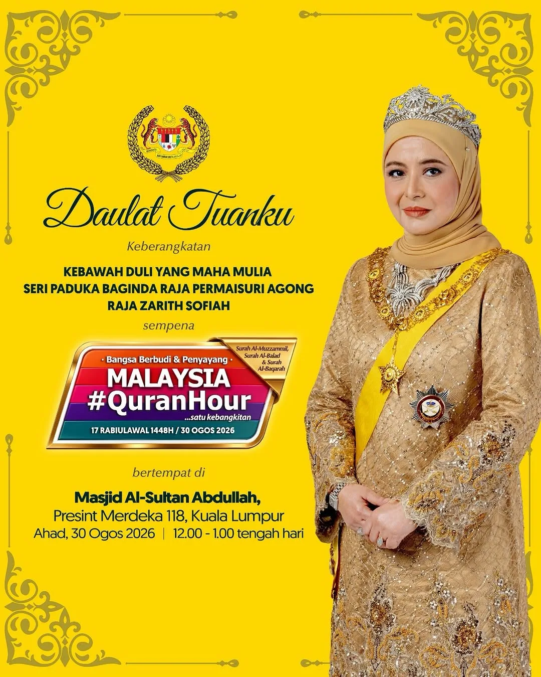 Malaysia #QuranHour 2026, Luangkan 1 Jam Bersama Al-Quran Menjelang Hari Kebangsaan Ke-69 8 Malaysia #QuranHour 2026