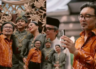 Anuar Zain Sporting Raikan Wedding Syafiq & Kayda, Ibu Pengantin Paling Sibuk Sepanjang Majlis! Anuar Zain